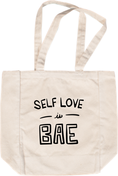 Self Love is Bae Tote - White