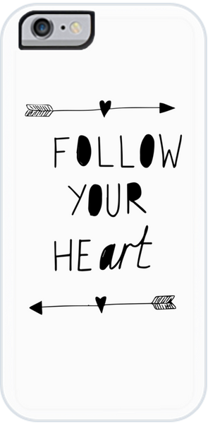 Follow Your Art <3 iPhone Case White
